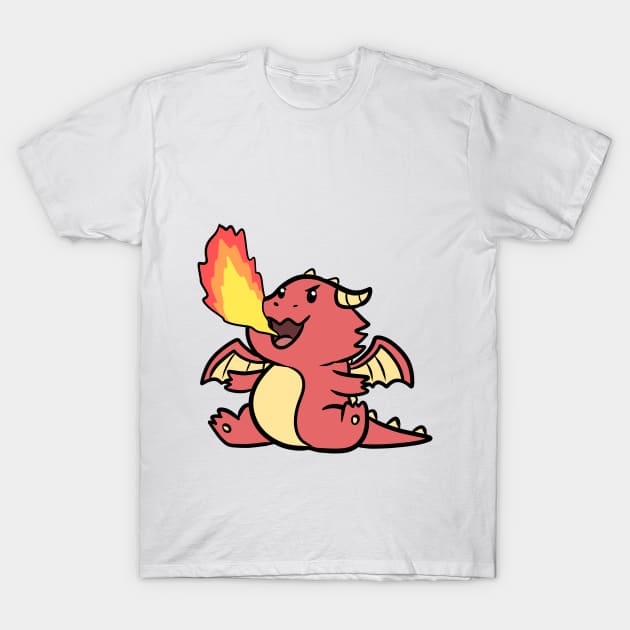 Red Dragon T-Shirt by Everwinter